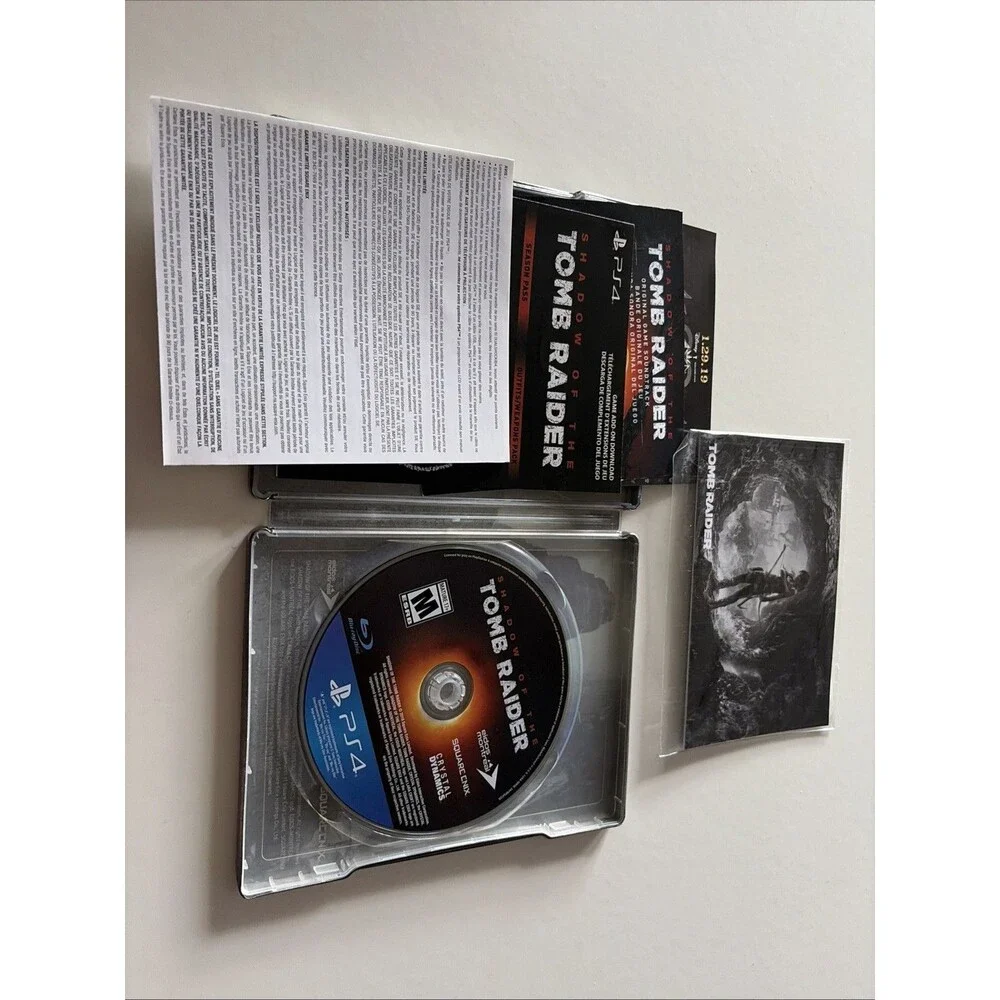 Shadow of The Tomb Raider - Limited Steelbook Edition (Playstation 4, 2018) PS4